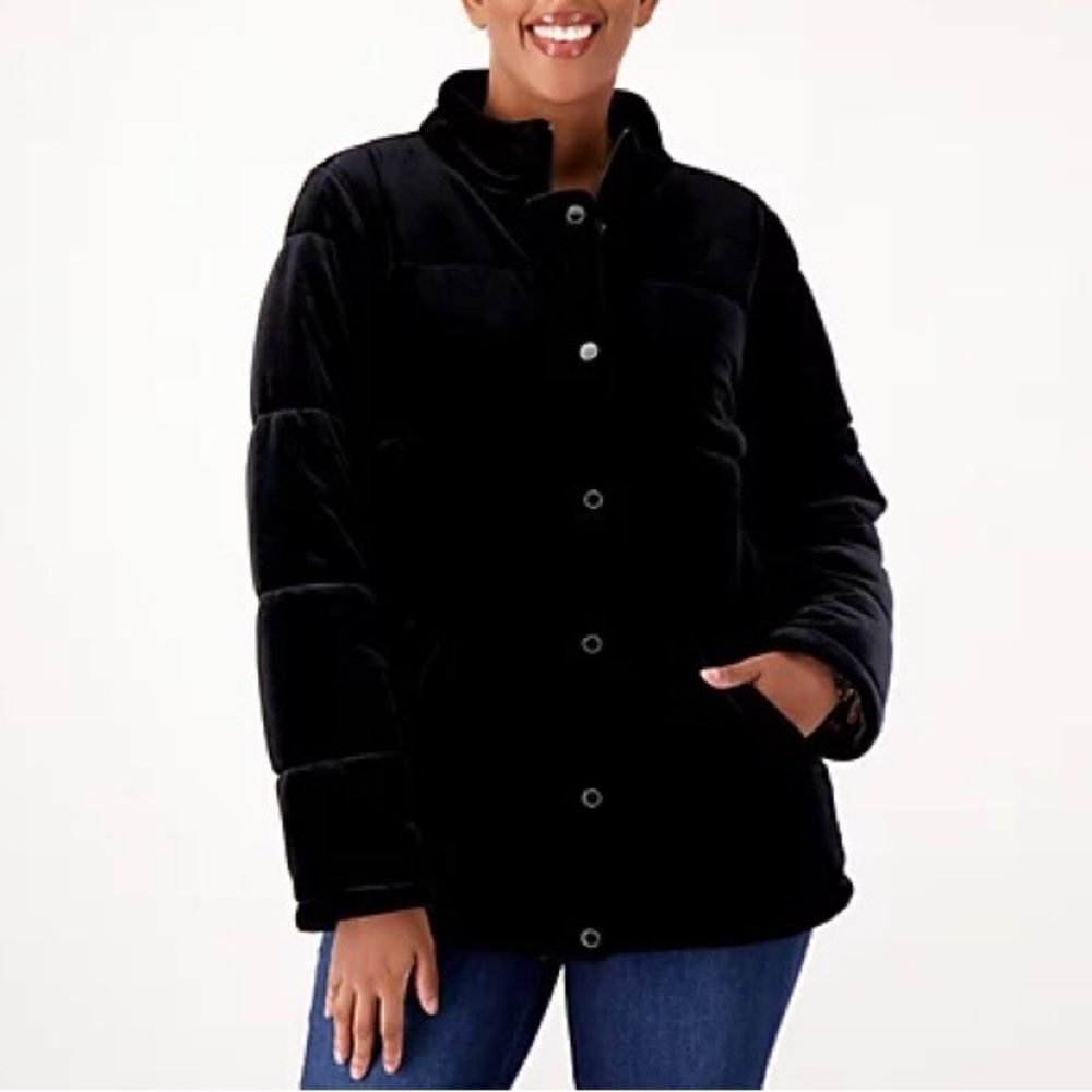 Isaac Mizrahi Live! Always Isaac Velvet Puffer
